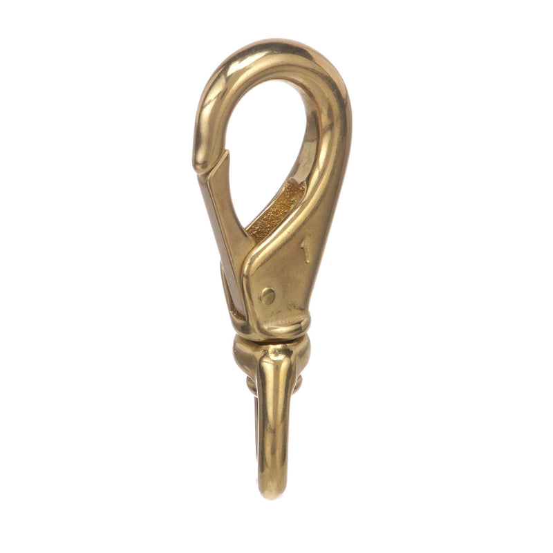 Seachoice Swivel Eye Snap, Cast Brass, Various Sizes Size #1 3-1/4 In. Long