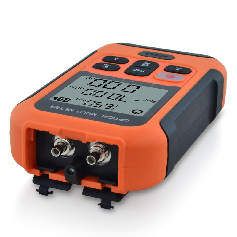 800nm~1700nm -70~+10dBm OPM with 20km VFL Optical Fiber Power Meter with 2.5mm Universal Connector+FC-LC Adapter Compatible with SC+FC+ST+LC -SS103PVA12 SS103PVA12(800~1700nm -70~+10dBm)