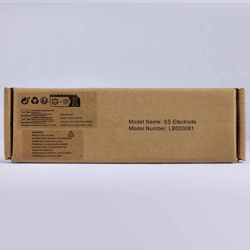 [Australia - AusPower] - Labasics Stainless Steel Electrode, 10 x 10 x 0.1 mm Laboratory Electrode with Stainless Steel Sheet Plate Metal Sheet and PTFE Body for Labasics Electrolytic Cell Electrode 