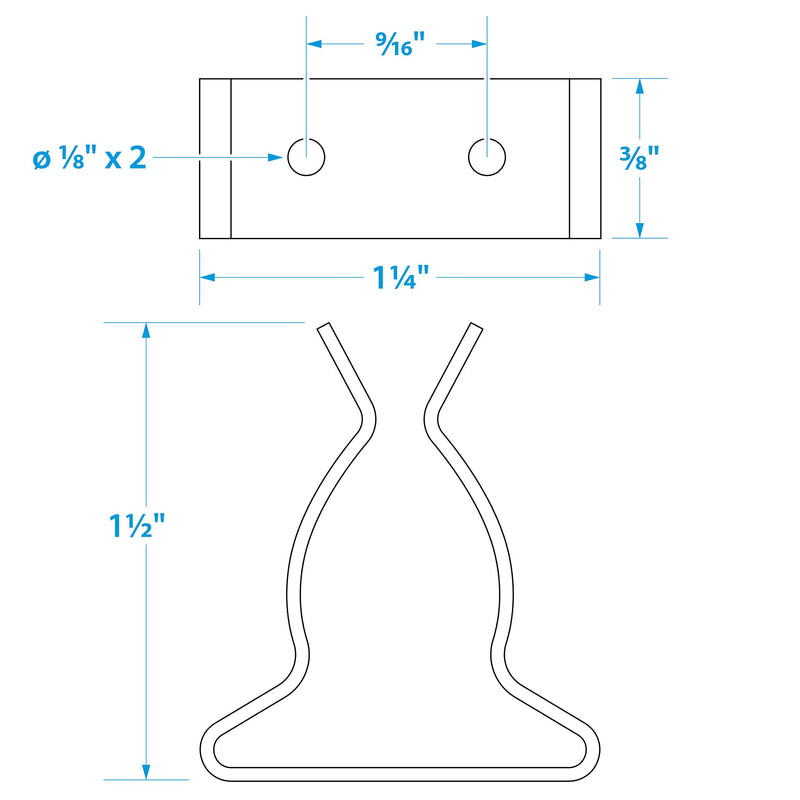 Seachoice Spring Clamps, Pack of 2, One Size (Pack of 5) 5/8-1-1/4 In.