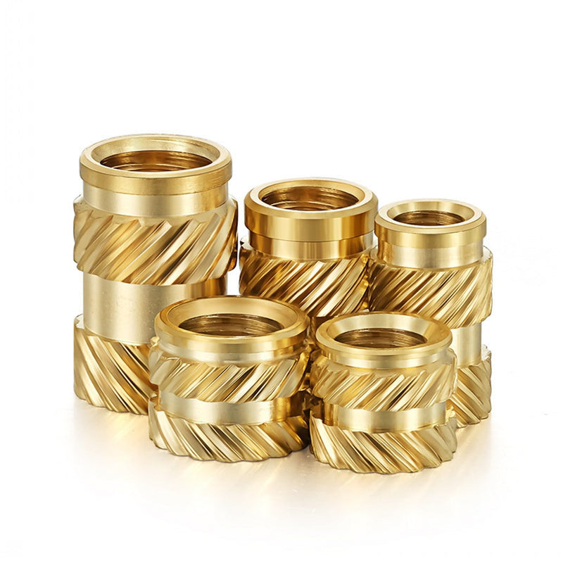 [Australia - AusPower] - 40pcs Threaded Inserts - Knurled Nuts, 1/4"-20x8 Brass Heat Set Insert for 3D Printing Components and Plastic Parts 1/4"-20x8-40pcs 