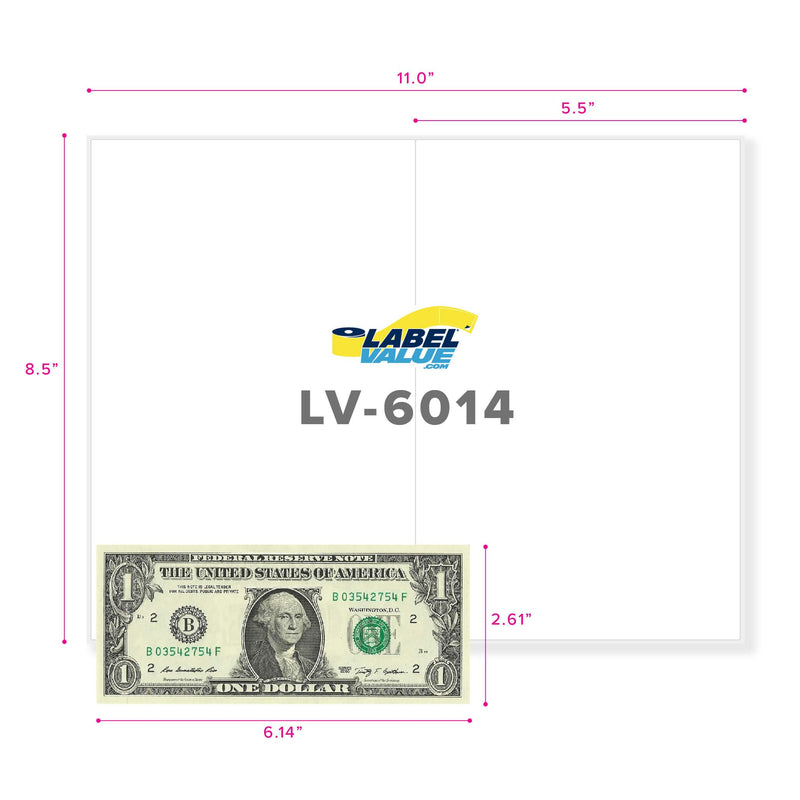 LabelValue Brand - Click-n-Ship Labels for Use with USPS - 2 Labels Per Sheet | Create Shipping Labels for Packages - Perfect for Small Businesses or Online Sellers Using USPS