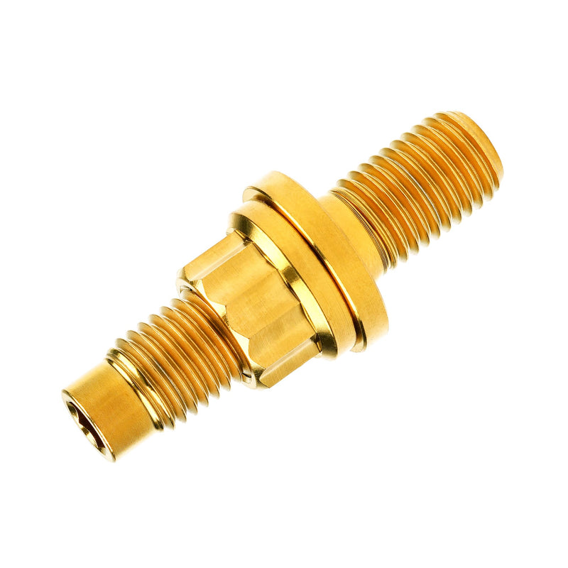 [Australia - AusPower] - Titanium Bolt M8 M10x45 54 55 65mm Pitch 1.25 Automotive Exhaust Manifold Stud Kit Screws Nuts Washers Kit 4pcs/Sets (Gold, M10x45mm Pitch 1.25) Gold 