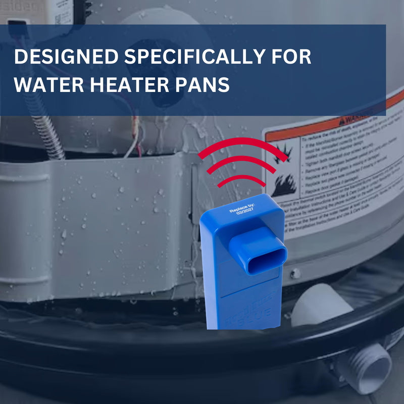 Flood Buzz Blue Model | Water Leak Alarm for Water Heaters and Water Heater Pans 1 Unit