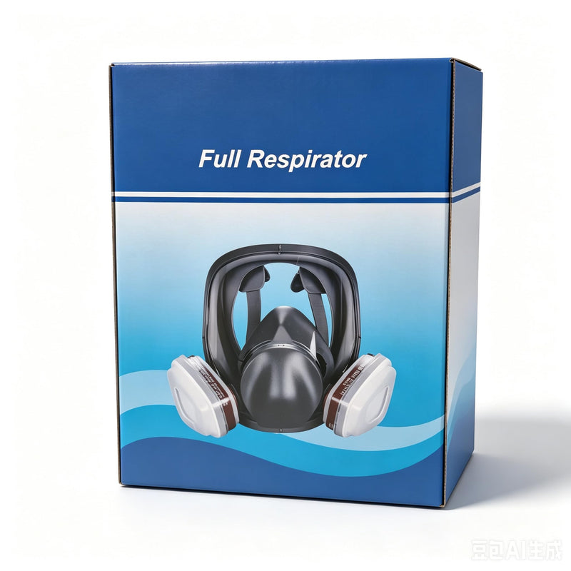 Full Face Respirator Mask with 40mm Activated Carbon Filter 6001CN Filters for Gas, Dust, Spray Paint and Chemicals Mask+6001+20Filters