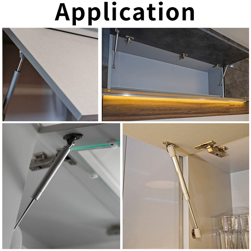 [Australia - AusPower] - 20 Pcs Gas Springs,100N/22.5LB Gas Struts Lift Supports,Gas Shocks, Soft Close Hinges,Furniture Cabinet Door Lid Stay,Hydraulic Gas Lift Spring Stay for Cabinet,Storage Box Spring Struts-10.43" 100N 20 