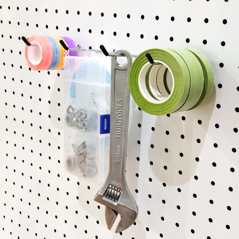 [Australia - AusPower] - Pegboard Hooks Pegboard Accessories,4 inch,Pegboard Organizer Kit for Garage Organization,Tool Storage, 25 Pack 