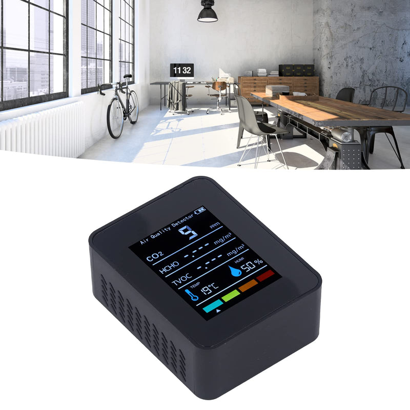 [Australia - AusPower] - Newentor Meters CO2 Carbon Dioxide Detector LCD Temperature Humidity Air Quality Meter Indoor Tester Three Measuring Modes Monitors for Travel Home Grow Room 