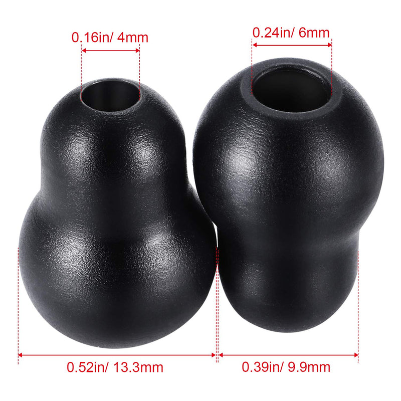[Australia - AusPower] - Replacement Stethoscope Ear Tips Earpieces Universal Soft Silicone Ear Plugs Earbuds Snap Tight Soft Sealing Ear Tips (Black, 24 Pieces) Black 