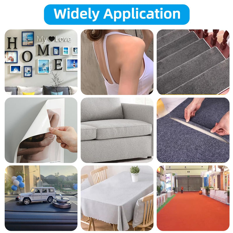Double Sided Fabric Tape Heavy Duty, Double Stick Carpet Tape, Removable High Stickness Strong 2 Sided Tape for Clothes, Walls, Crafts, Rugs, Hem, Carpet, Woodworking, 2 Inch X 33FT 2inch X 33ft Roll