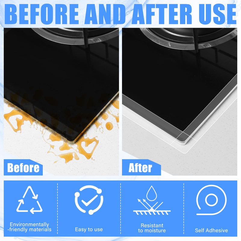 [Australia - AusPower] - Clear Caulk Tape 10.5' x 1.5'' Waterproof Self Adhesive Caulk Strip Bathtub Sealant Tape Caulking Tape Sealing Strip Oil Proof Bathroom Caulk for Kitchen Floor Wall Edge Protector(PVC) PVC Clear 