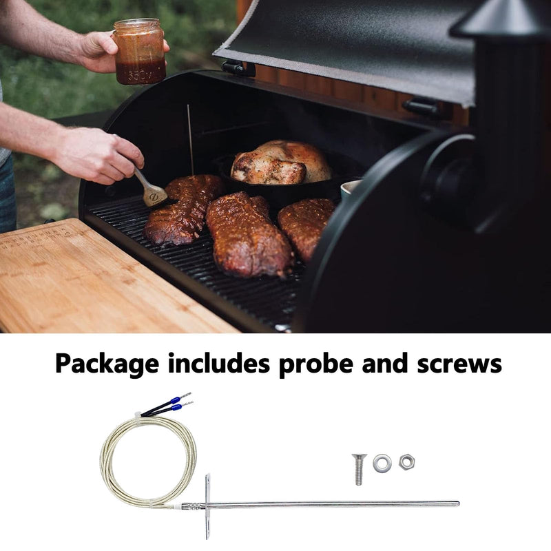 [Australia - AusPower] - RTD Temperature Probe Sensor Replacement for Traeger Wood Pellet Grills & Digital Thermostats - Compatible with Pellet Grill Oven Accessories 