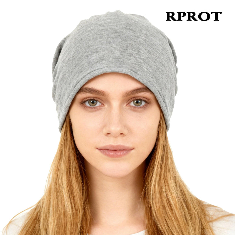 Beanie Protection Hat,Effective 99.99% Anti R.adiation Cap, E.M.F Protection Hat Shielding Cell WiFi 5G RF 19.6-23.6 in One Size Grey