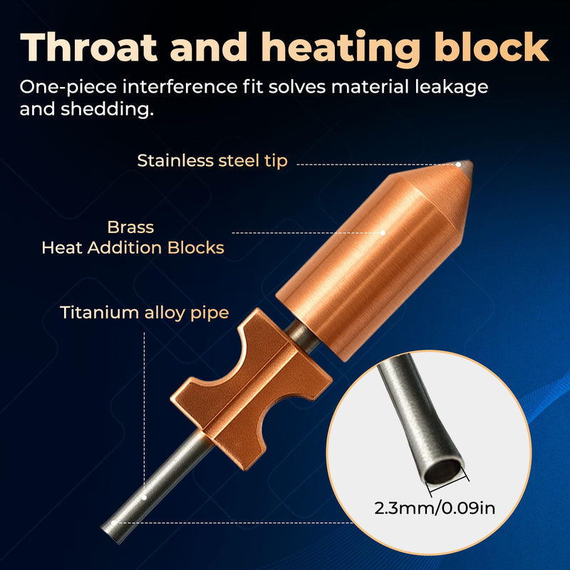 for Flashforge AD5X Upgraded 0.4mm Integrated hotend Nozzle 2 Packs,Adventurer 5X Nozzle,3D Printer Accessories Quick Detachable hotend nozzles kit,Extra 3PCS Silicone Sock+3PCS Nozzle Brush 2 Pcs 0.4MM