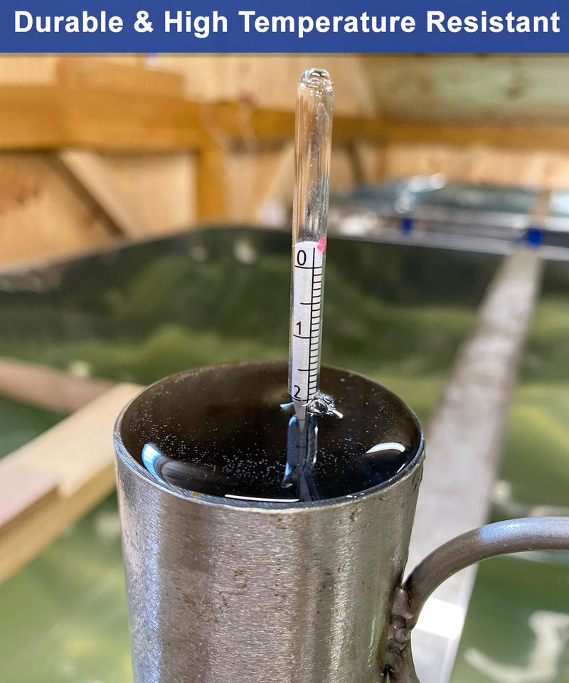 [Australia - AusPower] - Maple Syrup Hydrometer Test Cup Kit, Maple Sap Hydrometer With Stainless Steel Maple Syrup Equipment, Hydrometer for Maple Syrup with Baume, Brix Scale, Maple Syrup Supplies for Measures Sugar Content Maple Syrup Hydrometer Kit 