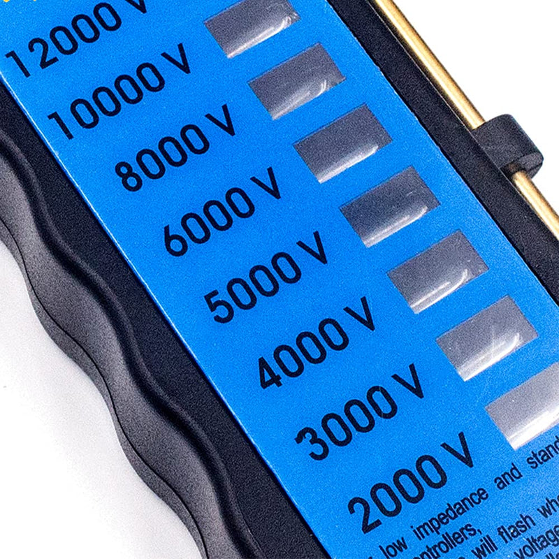 [Australia - AusPower] - Electric Fence Voltage Tester, 12KV Fence Tester 8 Neon Indicator Lights/Fence Tester for Farms 