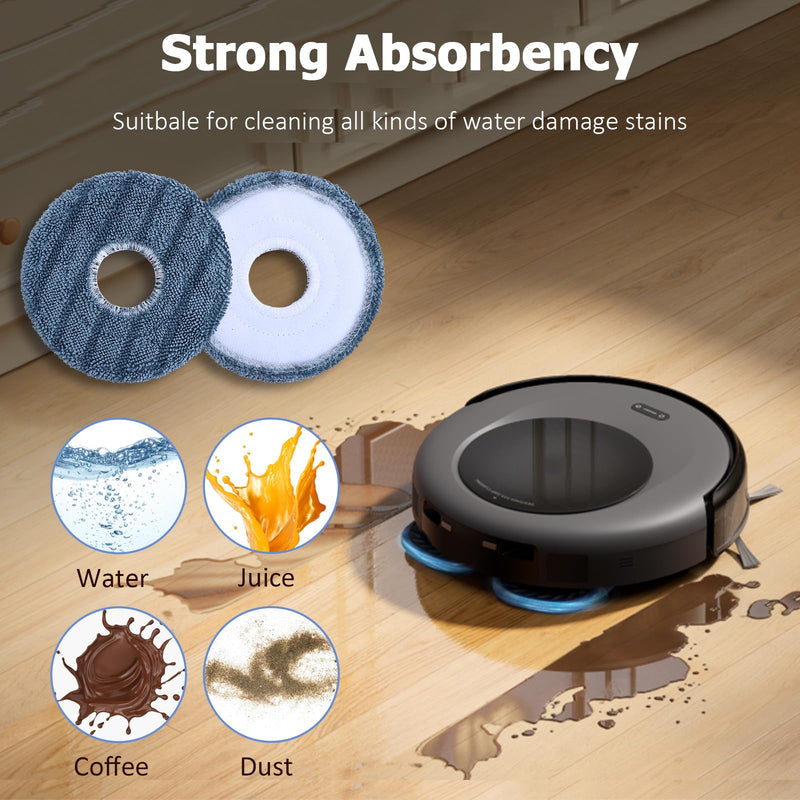 [Australia - AusPower] - Replacement Parts Kit for eufy Omni C20 Robot Vacuum Accessories, 2 Roller Brushes, 4 Filters, 6 Side Brushes, 6 Mop Pads, 6 Dust Bags, 24 Pack 