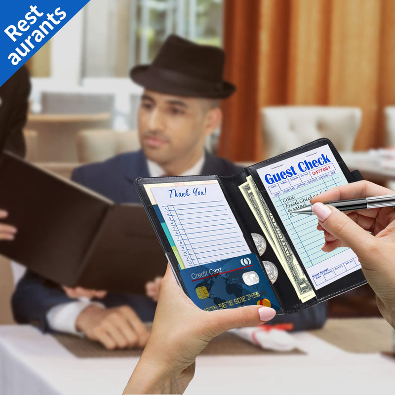 [Australia - AusPower] - Methdic Guest Checks Server Note Pads 250 Orders Waitress Notepad for Restaurants (5 Books) Guest Check With Bottom Receipt?5 Books? 