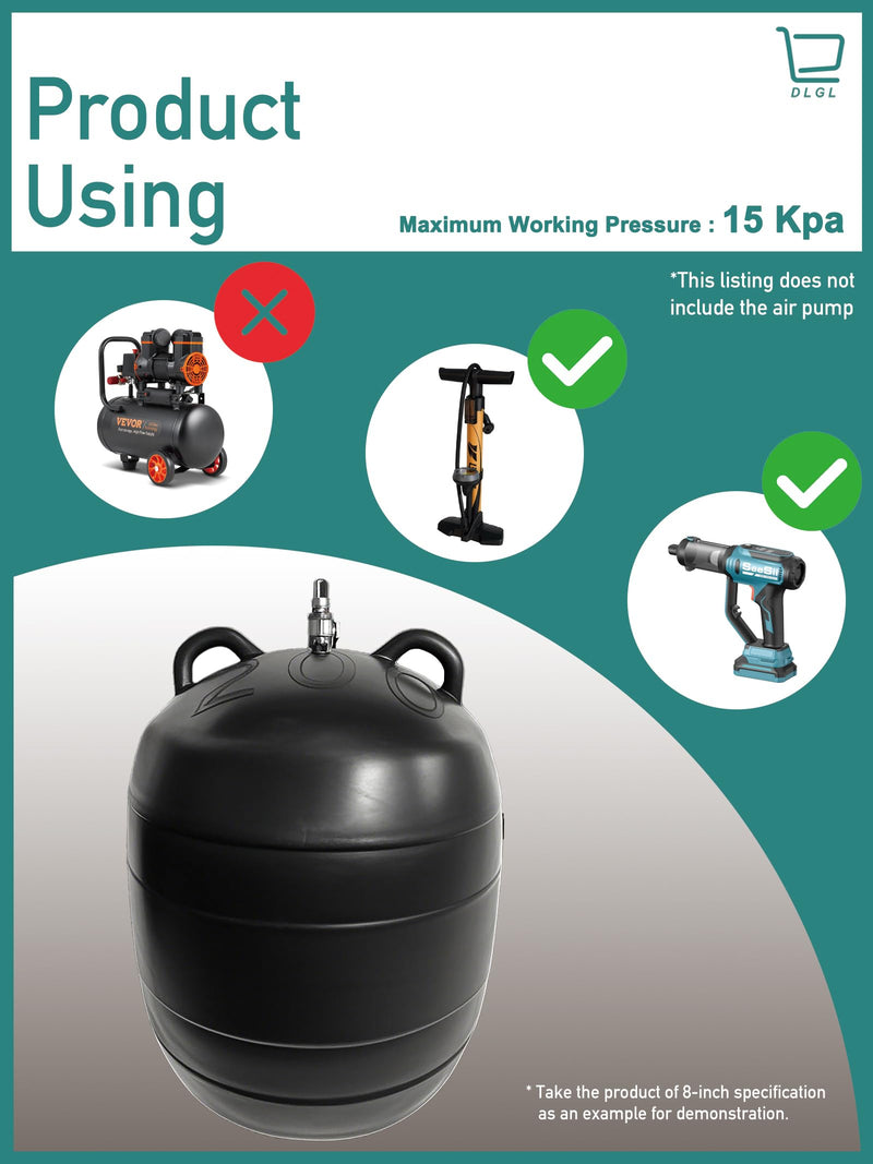 [Australia - AusPower] - Inflatable Pipe Plug (Airbag) for Drainage Pipe & Sewer Pipe, Water Shut Off Tool with Accessories - Plumbing Tool for Pipe Repair, Closed Water Testing & Temporary Blocking (2 inch) 2 inch 
