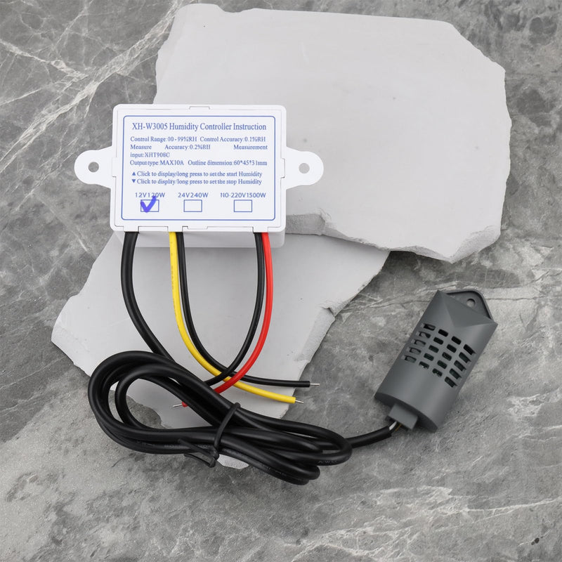 [Australia - AusPower] - W3005 DC 12V 120W LED Digital Humidity Controller for Controlling Humidity in Farms and Other Factories 