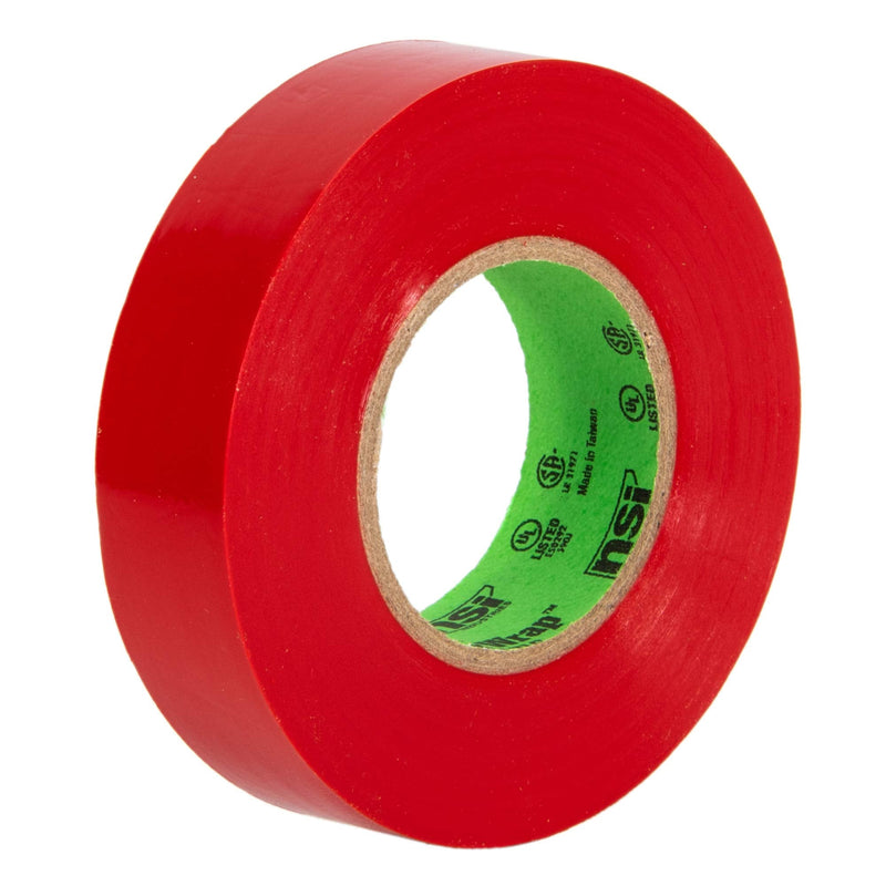 WarriorWrap General 3/4 in. x 60 ft. 7 mil Vinyl Electrical Tape, Red