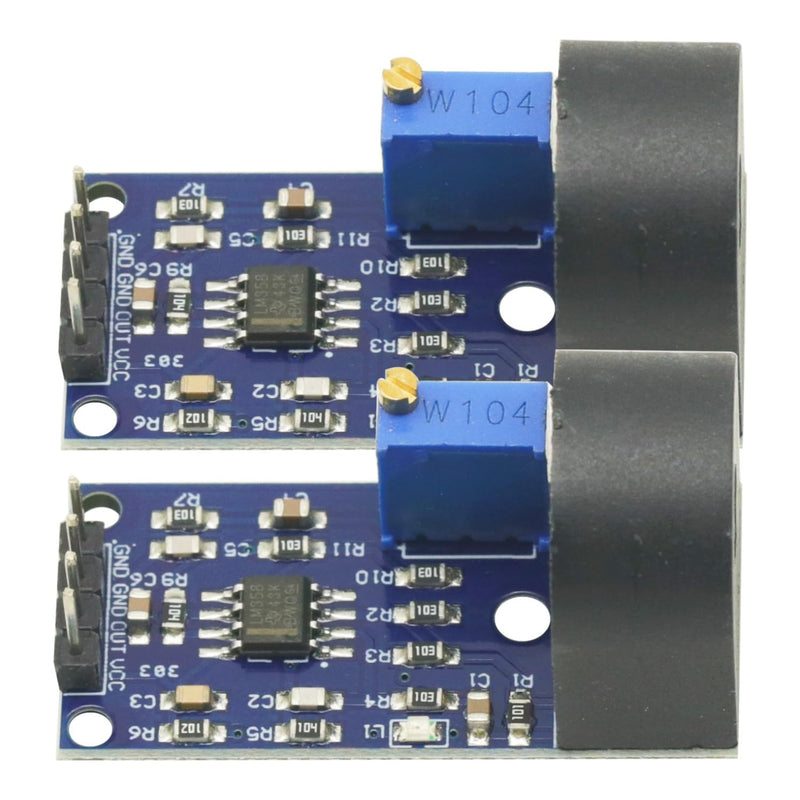 [Australia - AusPower] - 2PCS ZMCT103C 5A AC Current Sensor Range Single Phase AC Active Output with OP Amp Onboard Precision Micro Current Transformer Module Current Sensor 