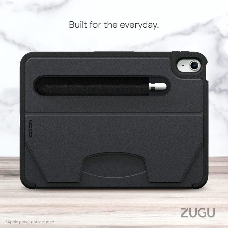 [Australia - AusPower] - ZUGU CASE for iPad 10.9 Inch 10th Gen (2022) Slim Protective Case - Magnetic Stand & Sleep/Wake Cover (Model #s A2696, A2757, A2777) - Stealth Black 