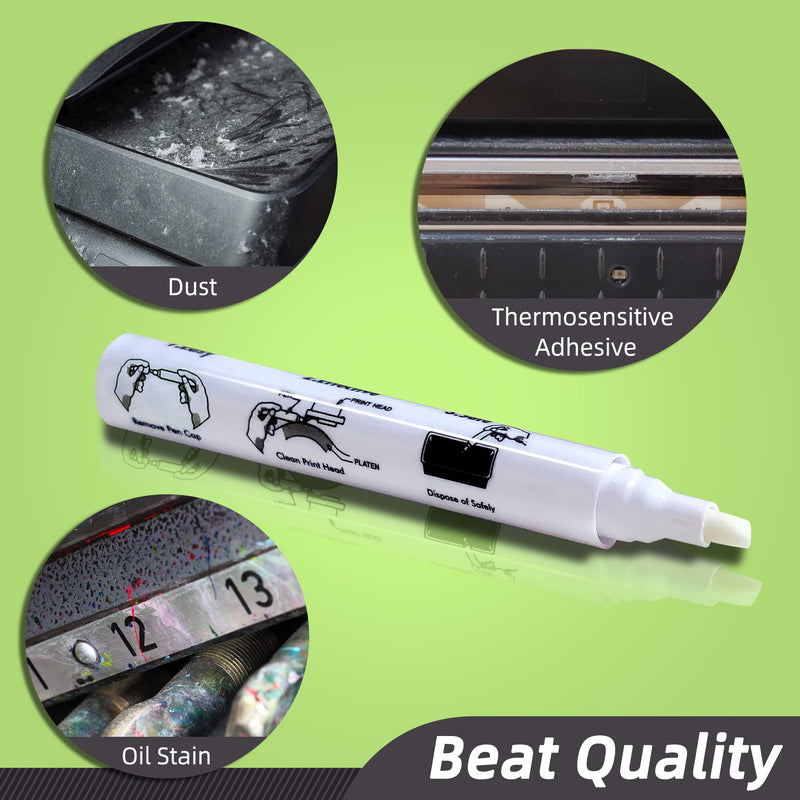 [Australia - AusPower] - Thermal Printer Printhead Cleaning Pen for Thermal Receipt Shipping Label POS Card Printer Cleaner 4pcs 4 