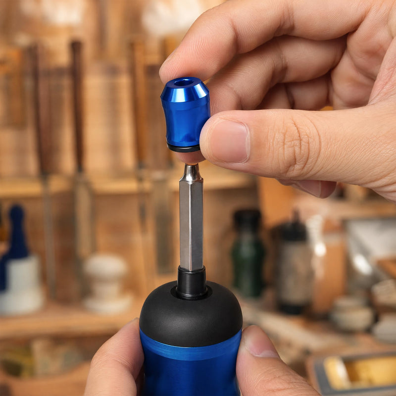Magnetic Bit Holder 4 Pieces Screw Holder Attachment for Screwdriver | For craftsmen and DIY enthusiasts with magnetic screw ring and screw holder bit for precise work