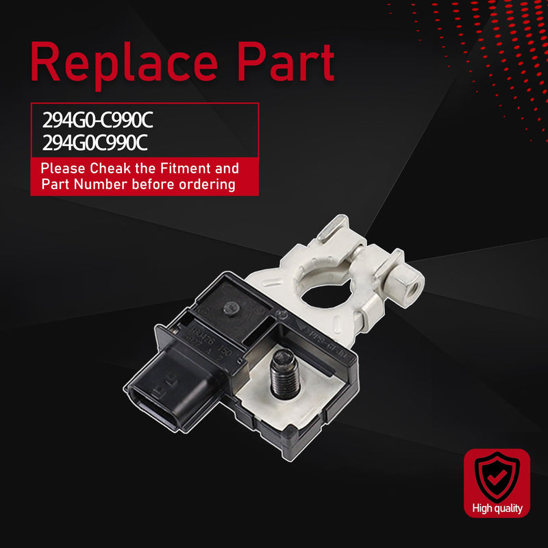 [Australia - AusPower] - Main Current Battery Sensor Assembly Compatible with 2014-2020 Nissan X-Trail 2016-2021 Nissan Rogue 2017-2022 Nissan Rogue Sport Nissan Qashqai Replaces 294G0-C990C 294G0C990C 