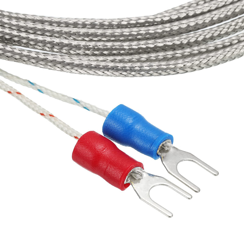 [Australia - AusPower] - MECCANIXITY K Type Thermocouple Probe 5mm Probe 932°F(500°C) 10ft with 2pcs K Type Male Connector for Measuring 