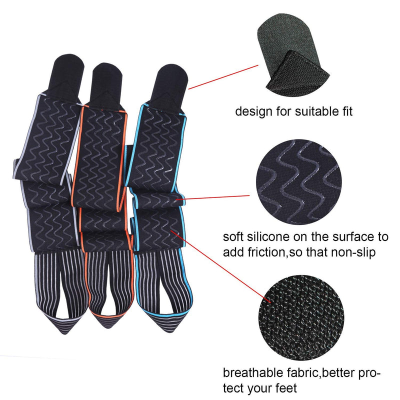 [Australia - AusPower] - Ankle Support,Adjustable Ankle Brace Breathable Nylon Material Super Elastic and Comfortable,1 Size Fits all, Suitable for Sports (blue 1) blue 1 