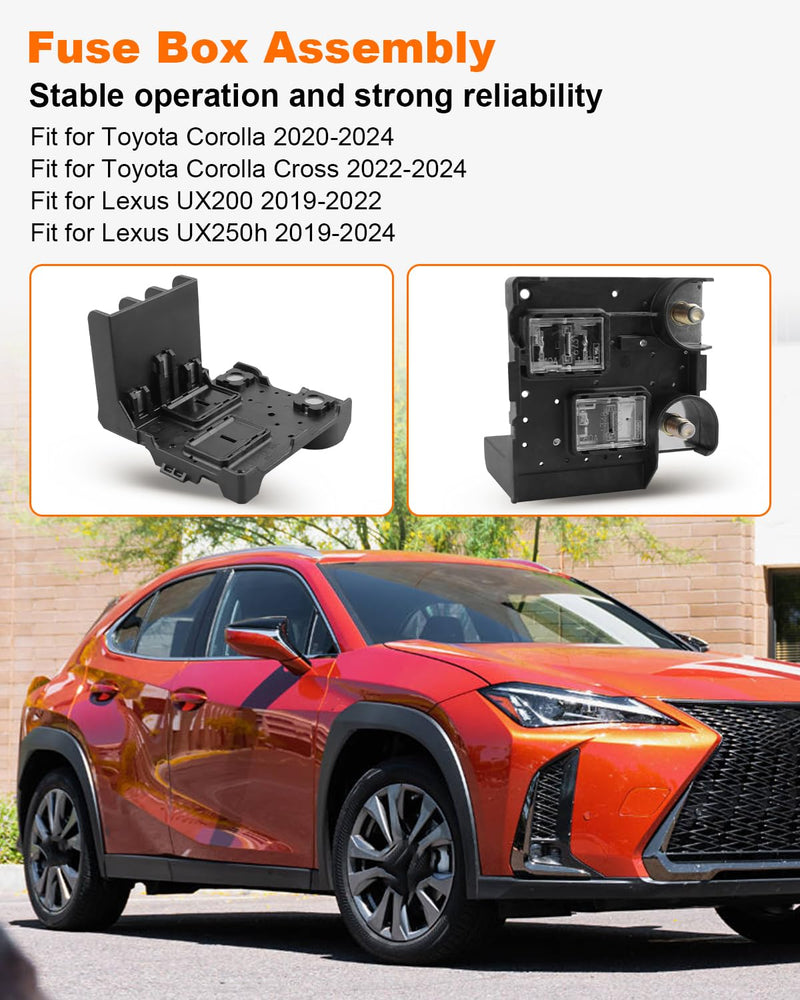Fuse Box Assembly Fit for Toyota Corolla and Corolla Cross 2020-2024，Fit for Lexus UX200 2019-2022, for Lexus UX250h 2019-2024 82620-12310 Block Assy