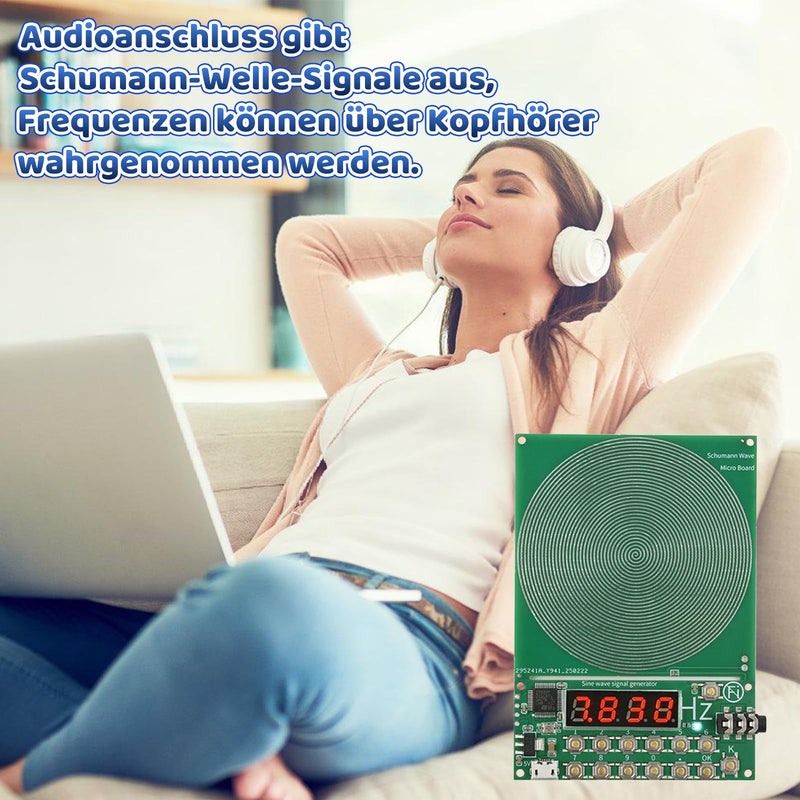 [Australia - AusPower] - Schumann Frequency Generator 7.83 Hz with Display, USB Port, Schumann Resonance Generator, Natural Resonance, Stress Relief for Room Harmony, Portable for Home, Office 