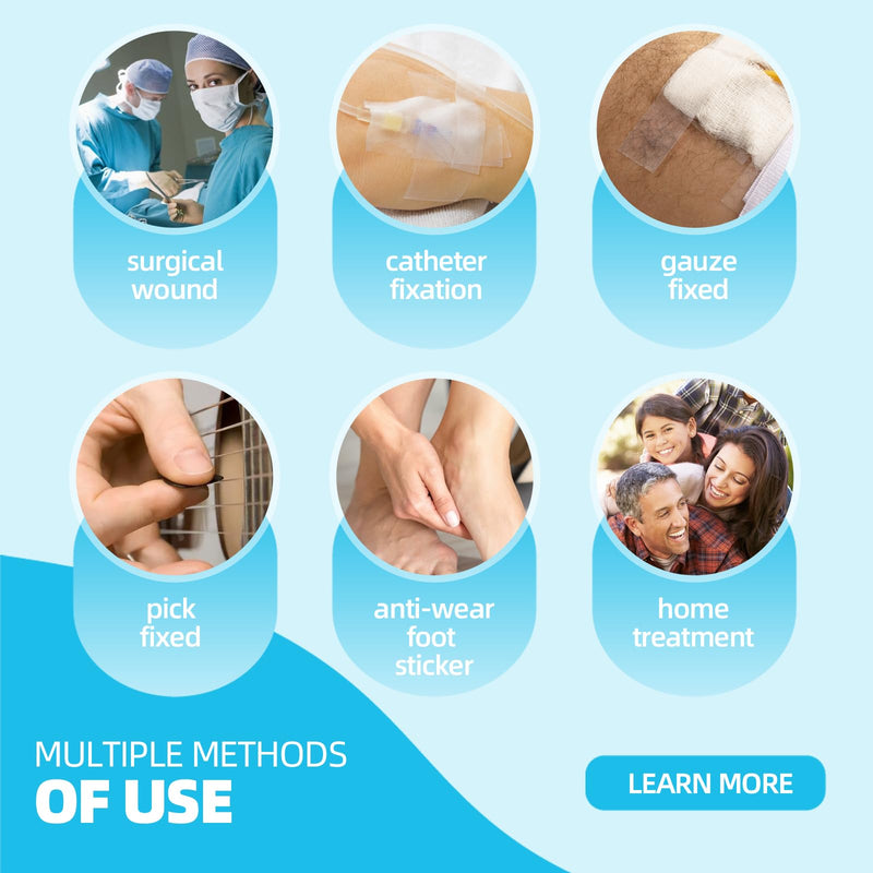 [Australia - AusPower] - OK TAPE OKPore Transparent Medical Tape (Pack of 12) - First Aid Surgical Tape Hypoallergenic and Breathable for Wound Dressing Care, Latex Free, 1in x 10yds 1x360 Inch (Pack of 12) 