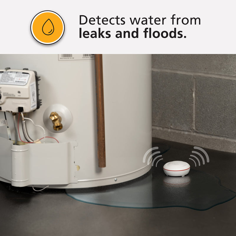 Kidde WiFi Water Leak Detector & Freeze Alarm, Alexa Device, Smart Leak Detector for Homes with App Alerts,White 1 pack