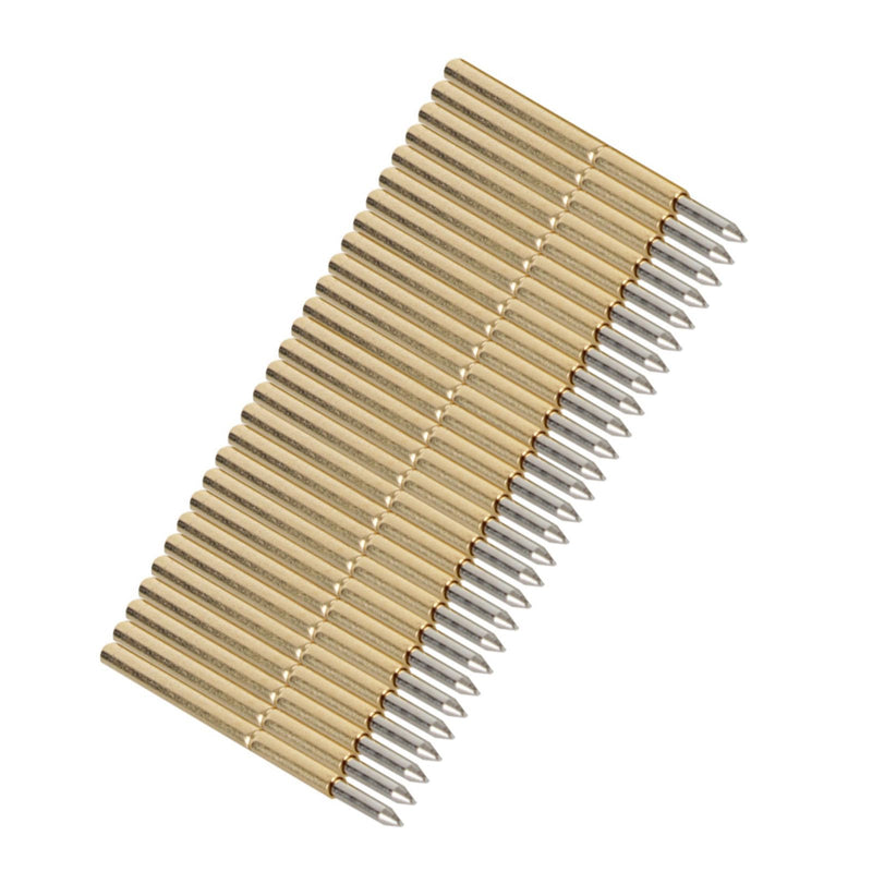 Pogo Pin Spring Contacts, High-Precision 1.02 mm Conical Head for Stable Connections, Spring Contact Set of 100 Pieces for Electronics Testers, PCB Prototyping, Quality Control and Hardware Development