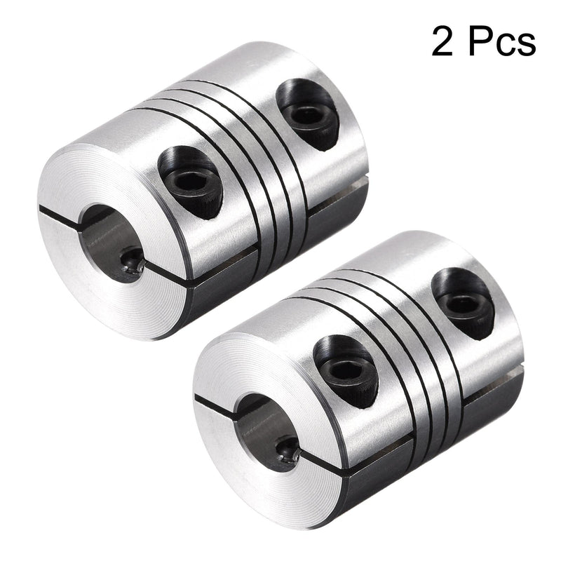 [Australia - AusPower] - uxcell 2PCS Motor Shaft 8mm to 8mm Helical Beam Coupler Coupling 20mm Dia 25mm Length 