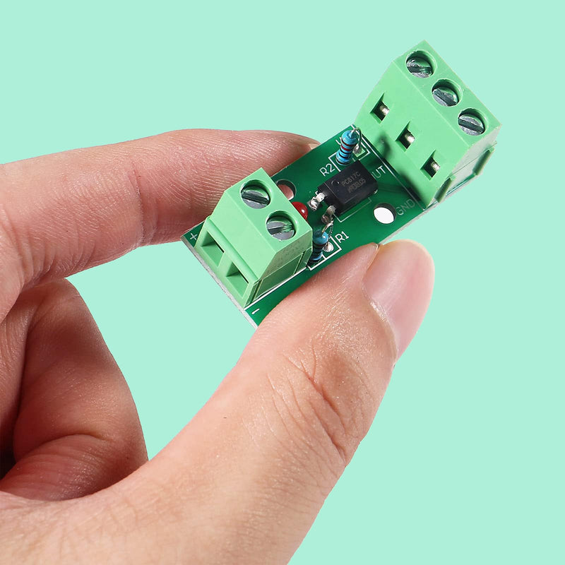 Optocoupler PC817 4 Pieces 1 Channel 3-5V | Signal transmission up to 5 kHz, compact design with screw terminals, for automation projects