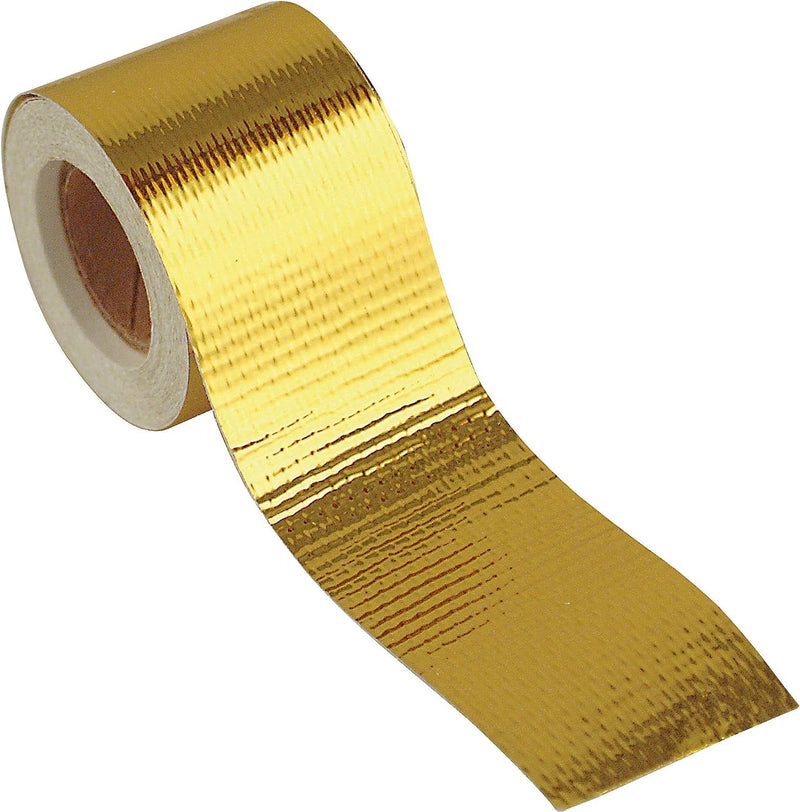 Design Engineering 10396 Reflect-A-Gold 2" x 15' | High-Temperature Reflective Adhesive-Backed Insulation Tape/Wrap | Made in USA 2" x 15' Roll