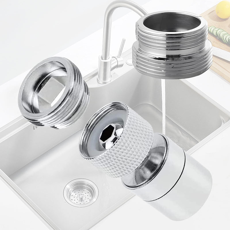 [Australia - AusPower] - Oiieco Tap Adapter M20 to M22, Male Thread Tap Adapter for Water Purifier, Metal Adapter for Water Filter Kitchen Faucets, Pack of 2 