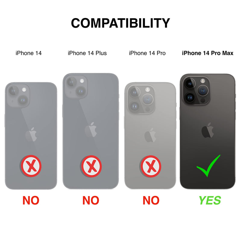 [Australia - AusPower] - RadiArmor RF Blocking Case – Compatible with iPhone 14 Pro Max - Wallet Case with Lab-Tested RF Shielding Technology – Over 91% User Reduction (Teal) Teal 
