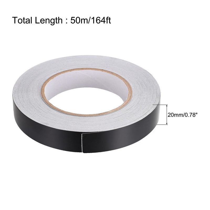 uxcell Aluminum Foil Tape Black Matte Tape Non Reflective 20mmx50m/164ft for HVAC, Sealing, Patching Hot and Blocking Light 2pcs 50m x 20mm