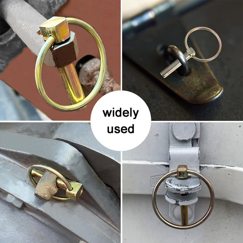 [Australia - AusPower] - 5 Pcs 7/16" Linch Pin, Heavy Duty Lynch Pin Lock Pin Clips for Farm Tractors Trailers Trucks Mower (10.8x45mm) 10.8x45mm 