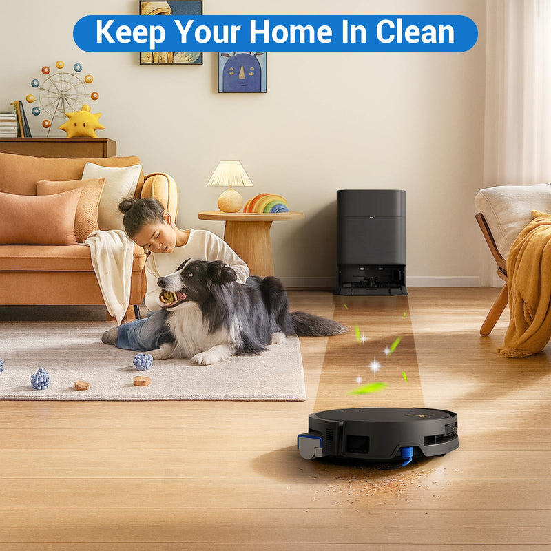 [Australia - AusPower] - X9 Pro Omni Replacement Parts for Ecovacs Deebot X9 Pro Omni X9 Pro Robotic Vacuum Cleaner Parts with 2 Roller Brush,4 Mop,4 HEAP,6 Dust Bags,6 Side Brushes,1 Screwdrivers,1 Clean Brush Cleaner Accessory Kit 