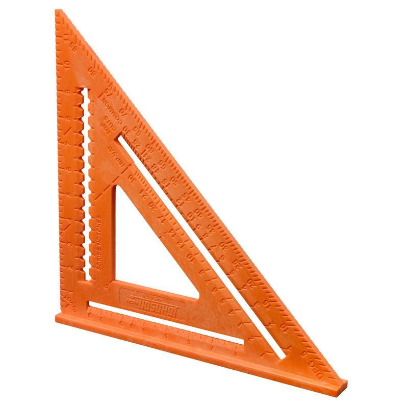 Johnson Level & Tool RAS-170B-ORA Structo-Cast Rafter Square, 12", Red, 1 Square (Pack of 3) 12 inch (Pack of 3)