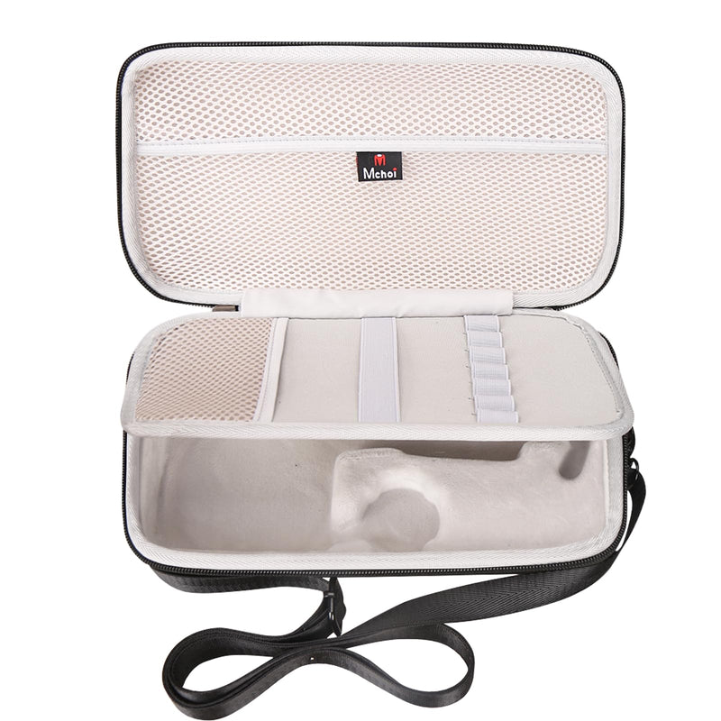 Mchoi Stethoscope Case with Grooved, Suitable for 3M Littmann Classic III Stethoscope, Extra Room for Medical Bandage, Scissors and LED Penlight, Black, Case Only