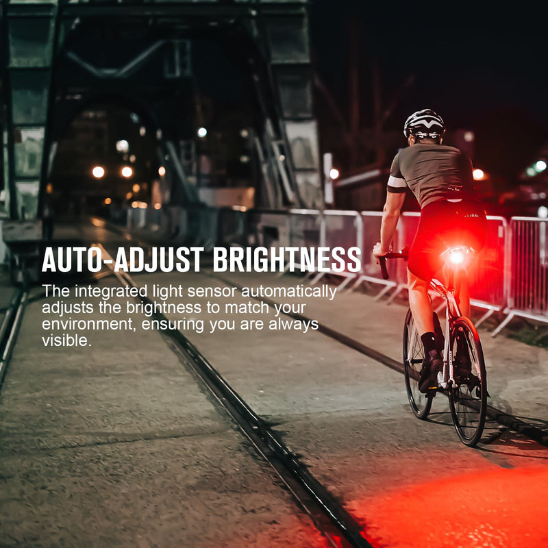 [Australia - AusPower] - OLIGHT RN 120 C Bike Lights, 120 Lumens Tail Light 260 Degree Visibility, 1500m Viewable Range, USB Rechargeable Bike Break Light, IPX6 Waterproof, Road and Urban Cyclists Type C 
