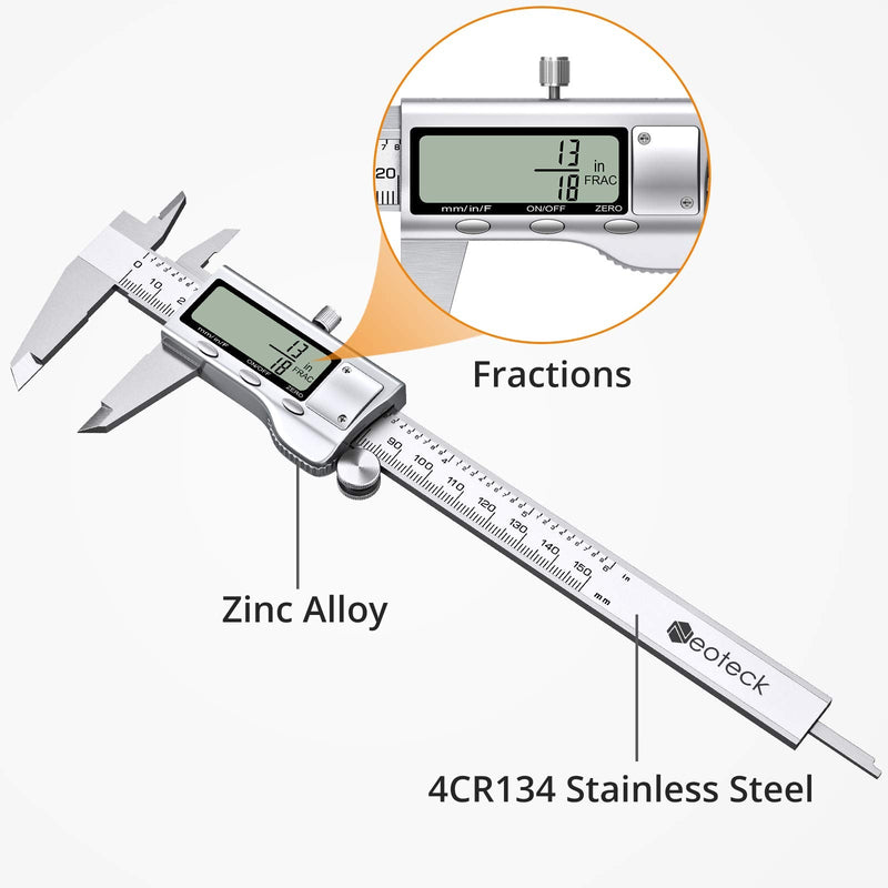 [Australia - AusPower] - Neoteck 4" Digital Caliper + 6" Digital Caliper and Feeler Gauge Set 