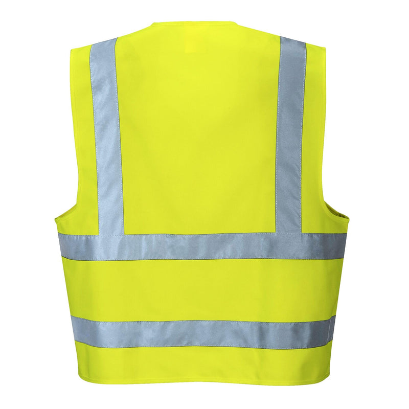 Portwest Hi-Vis Band and Brace Vest Visibility Reflective Safety Security Work Top ANSI 2, Yellow, 6X7X 6X-Large-7X-Large